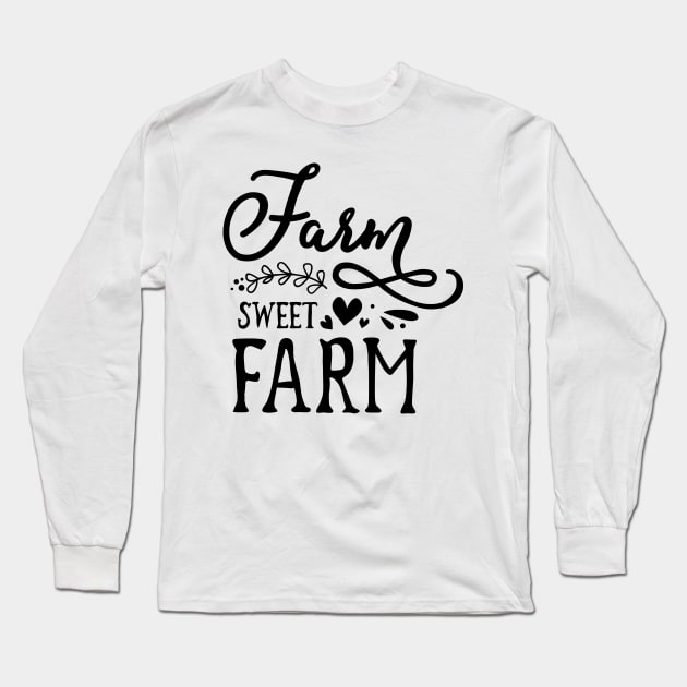 Farm sweet farm Long Sleeve T-Shirt by Ombre Dreams